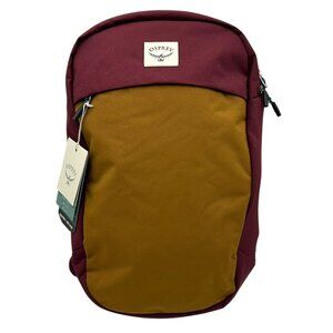 Osprey Arcane 20L Backpack Burgundy/Brown (18H x 12W x 8D) 16" Laptop Water-rest